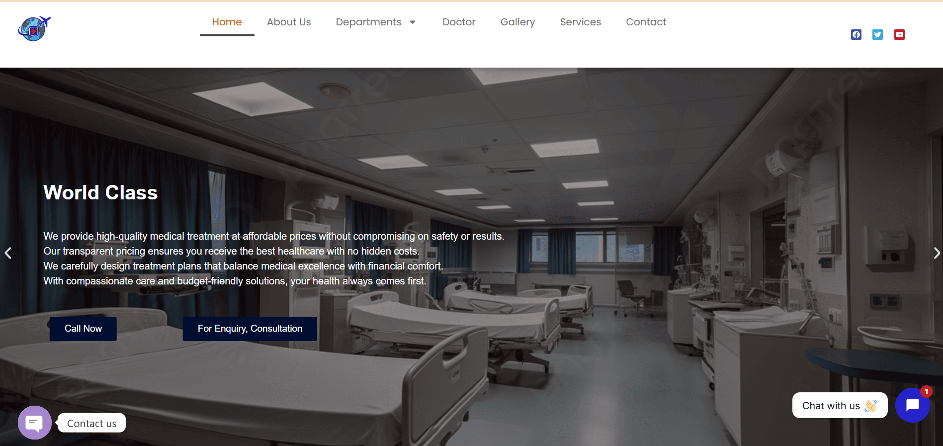 Professional Hospital Website